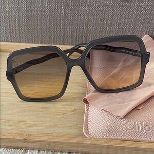 Chloe Blue and Brown Gradient Sunglasses